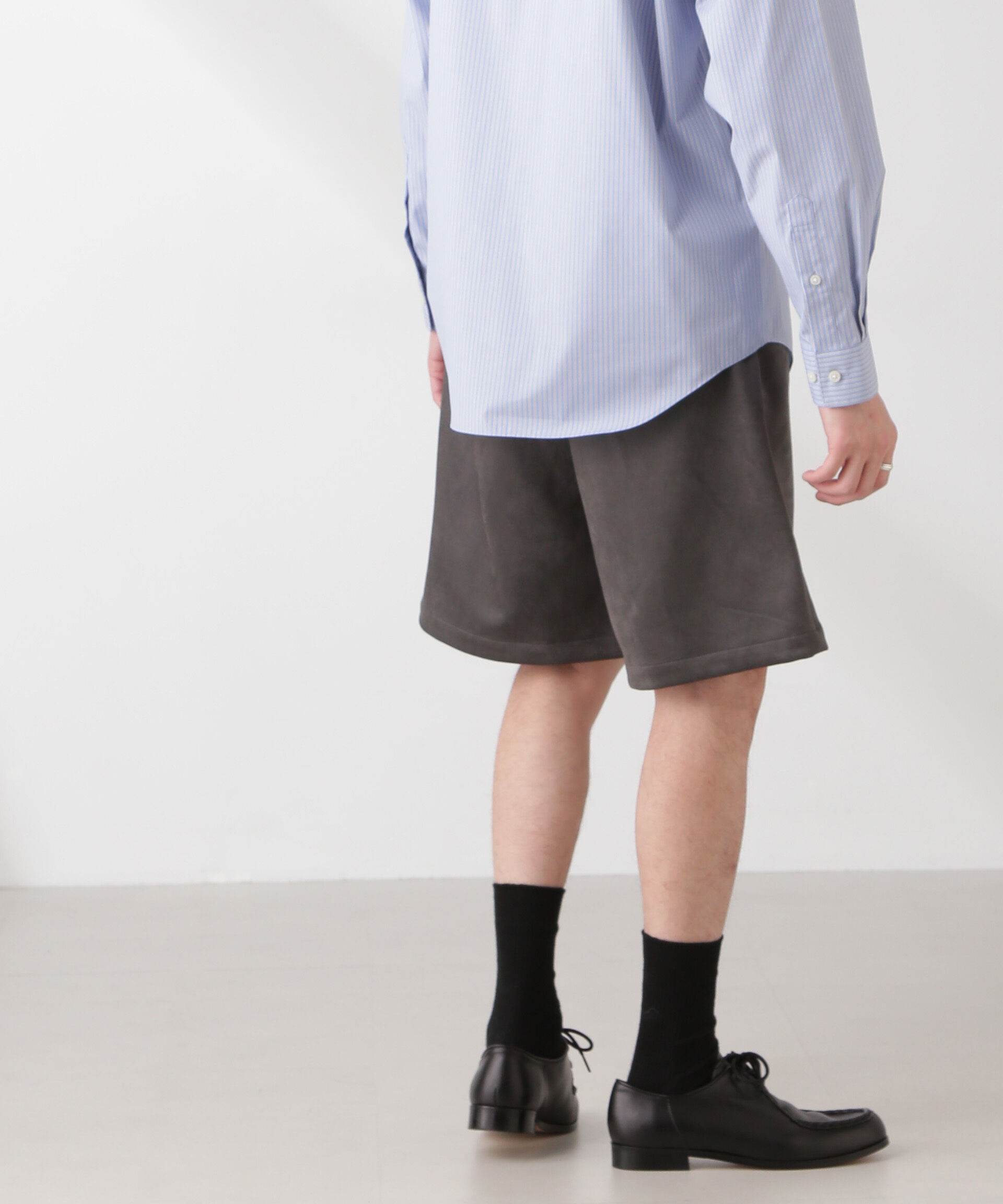 nano･universe「フェイクスエード イージーショートパンツ」|チノ|