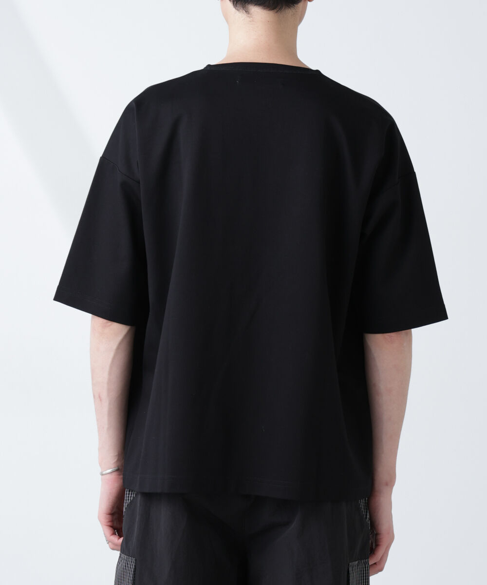 nano･universe「「NJ/CLUB」モクロディ ボートネック ビッグＴシャツ」|Tシャツ・カットソー|