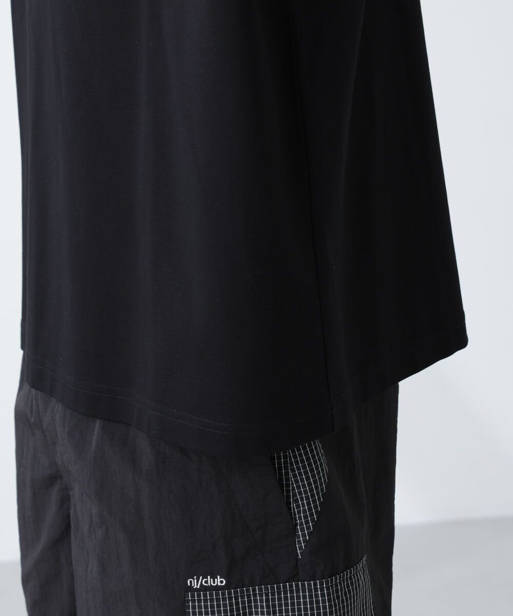 nano･universe「「NJ/CLUB」モクロディ ボートネック ビッグＴシャツ」|Tシャツ・カットソー|