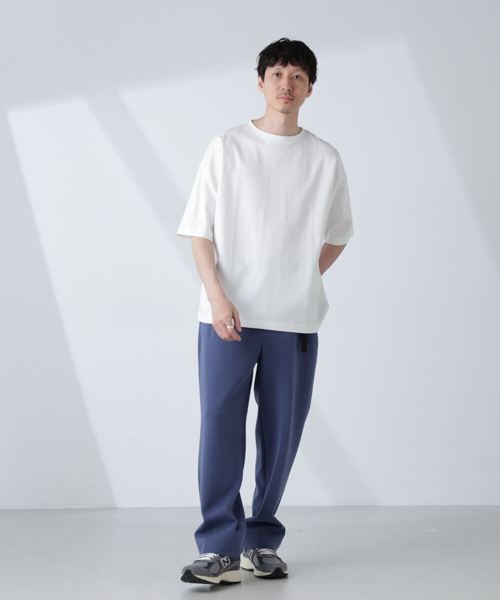 nano･universe「「NJ/CLUB」モクロディ ボートネック ビッグＴシャツ」|Tシャツ・カットソー|