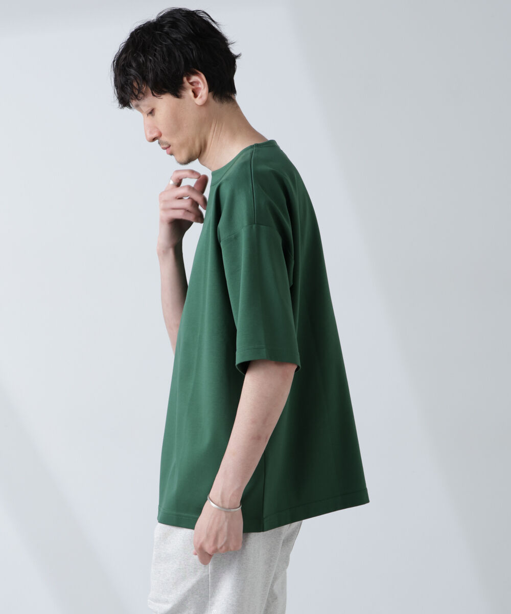 nano･universe「「NJ/CLUB」モクロディ ボートネック ビッグＴシャツ」|Tシャツ・カットソー|