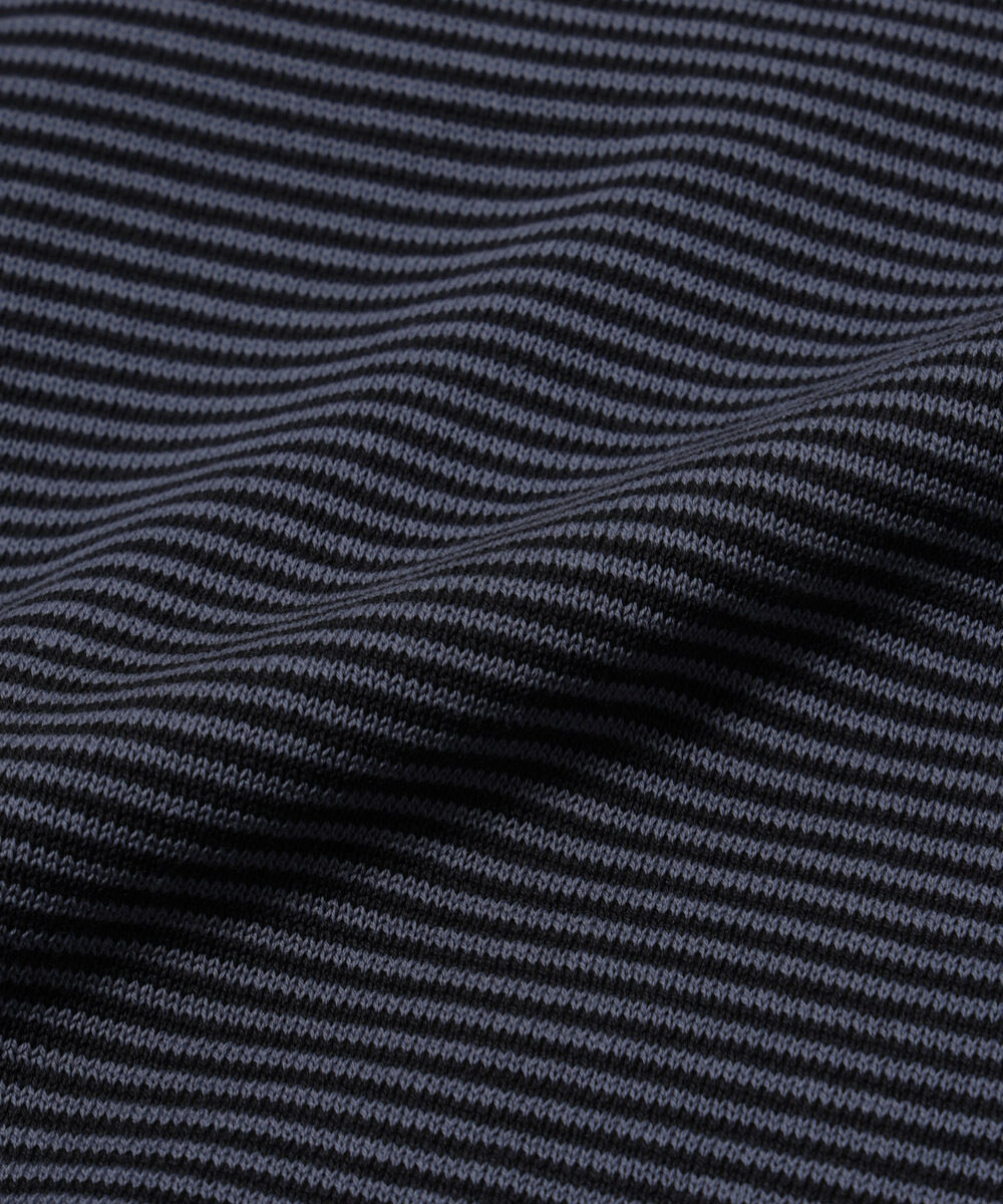 nano･universe「ハイゲージマイクロボーダーニットポロ」|ニット・セーター|