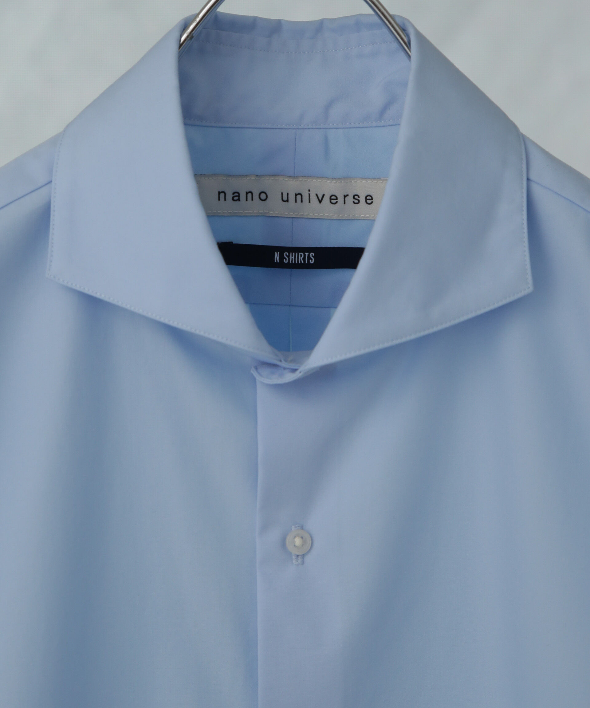 nano･universe「「N shirt」 速乾 ホリゾンタルカラーシャツ半袖」|シャツ・ブラウス|