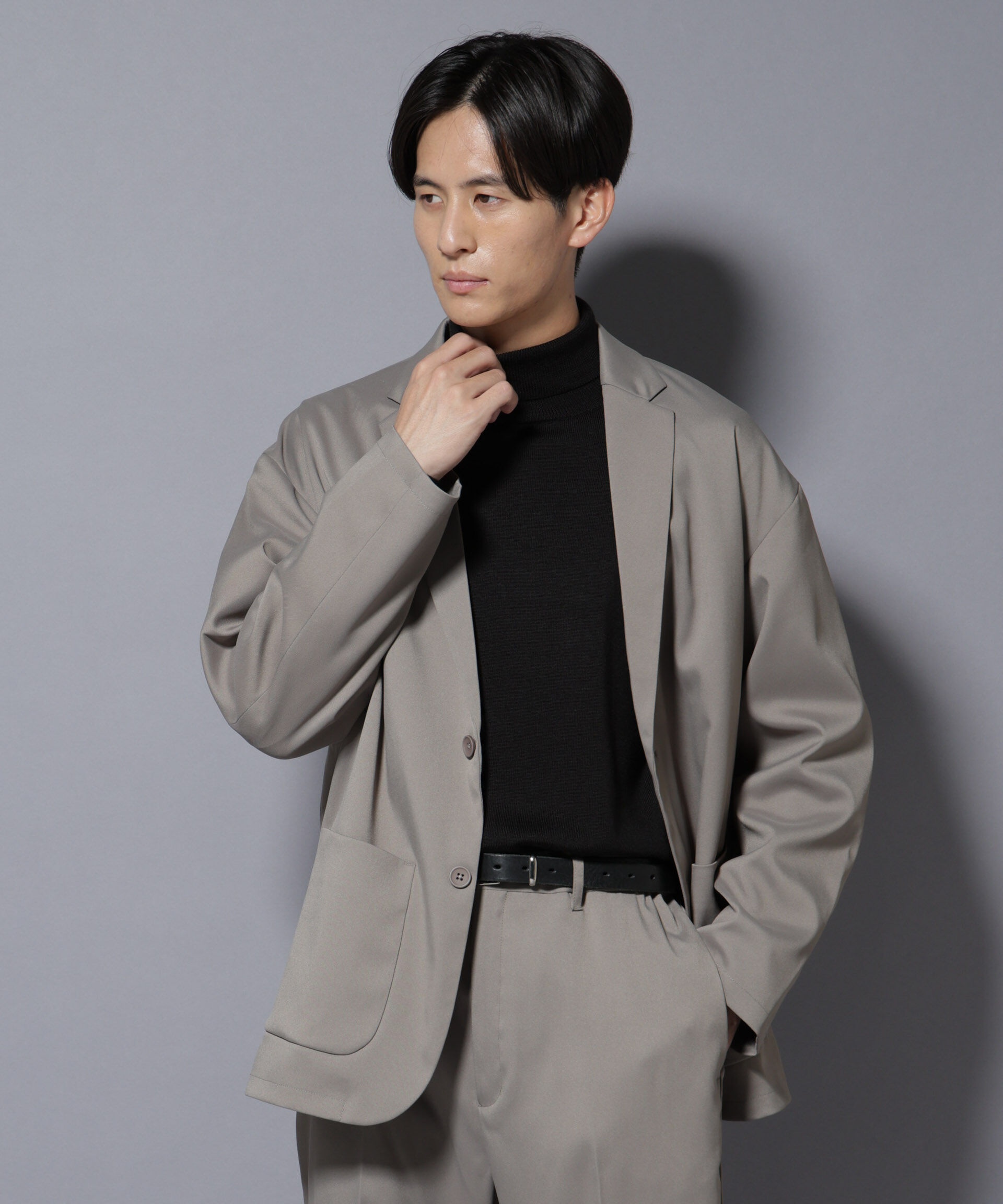 nano･universe「リラックスドロップジャケット(セットアップ可)」|テーラードジャケット|