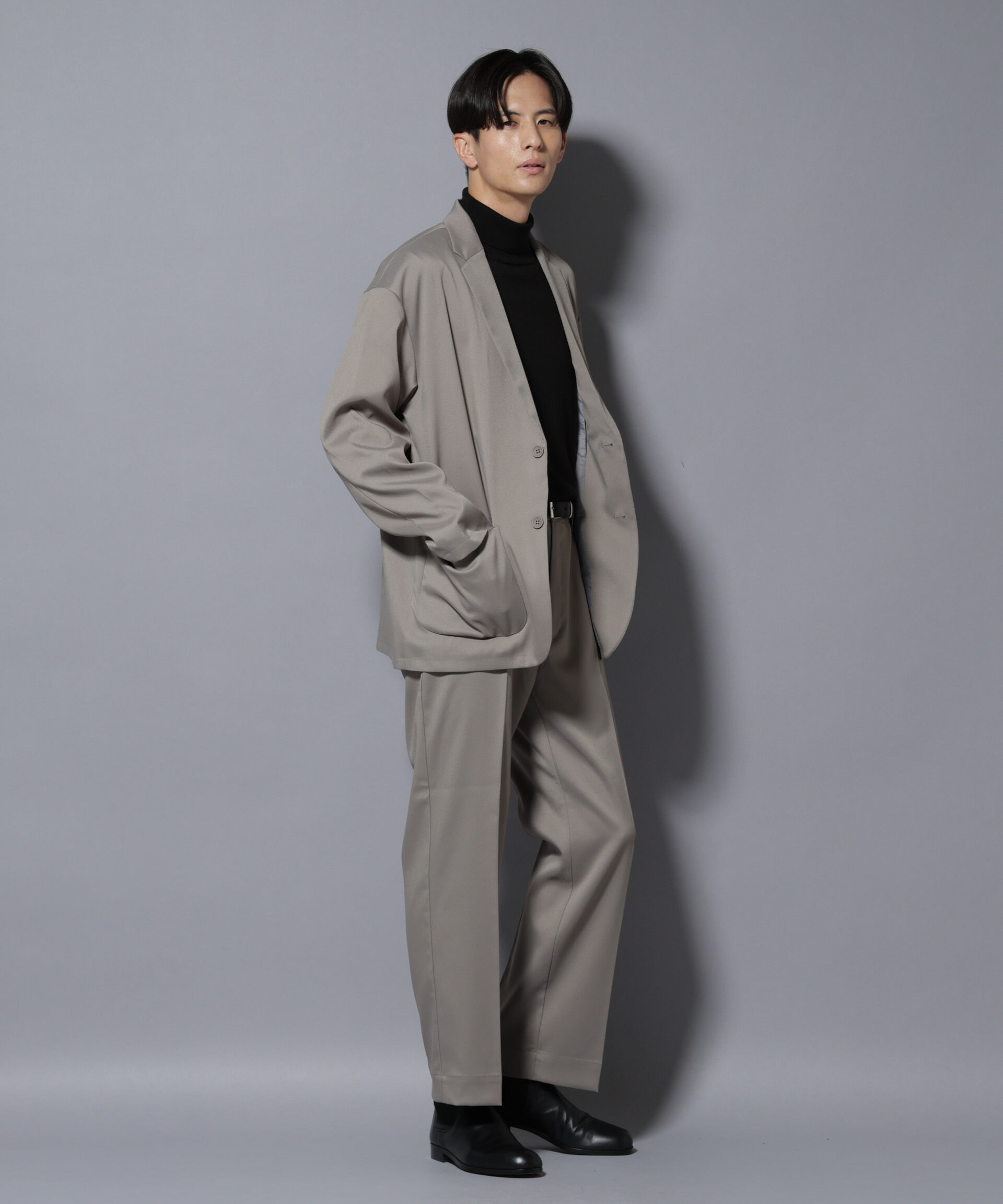 nano･universe「リラックスストレートスラックス（セットアップ可）」|チノ|