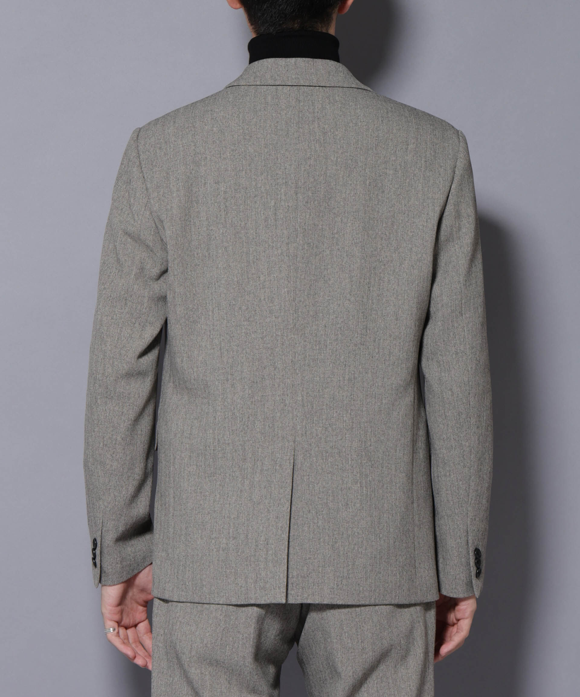 nano･universe「｢N JACKET BASIC｣ 洗えるMIXツイードストレッチジャケット(セットアップ可)」|スーツ|