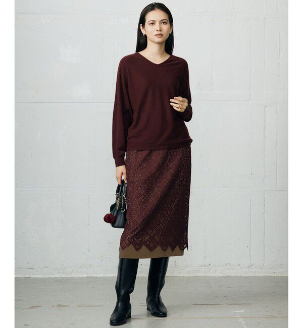 自由区「【カタログ掲載】ファインウールカシミヤドルマンシルエット ニット」|ニット・セーター|