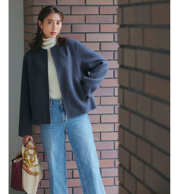 23区「【洗える】ウーステッドウール タートルネック ニット」|ニット・セーター|