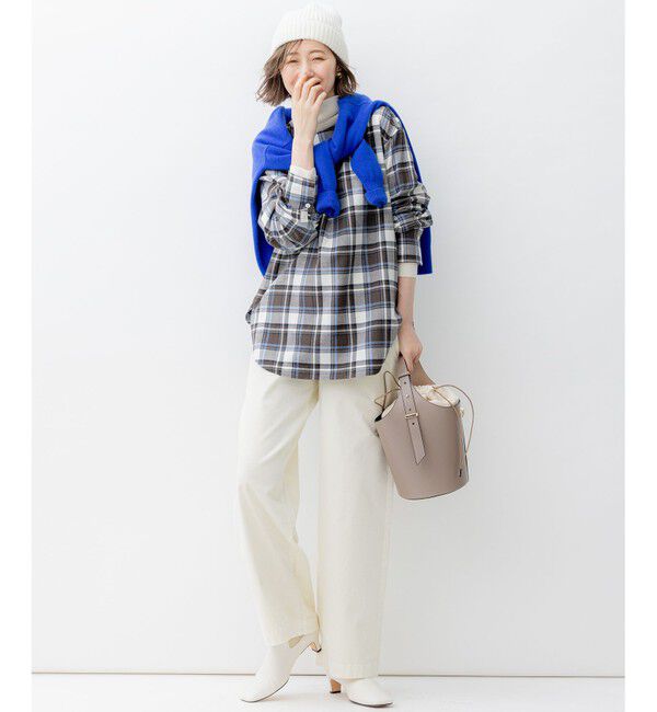 23区「【洗える】ウーステッドウール タートルネック ニット」|ニット・セーター|