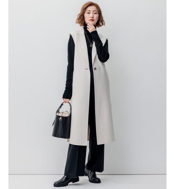 23区「【洗える】ウーステッドウール タートルネック ニット」|ニット・セーター|