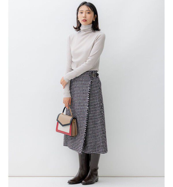 23区「【洗える】ウーステッドウール タートルネック ニット」|ニット・セーター|