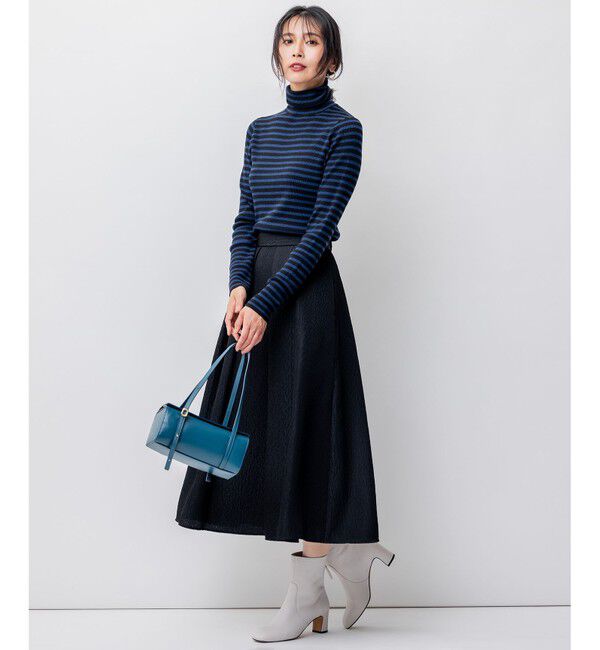 23区「【洗える】ウーステッドウール タートルネック ニット」|ニット・セーター|