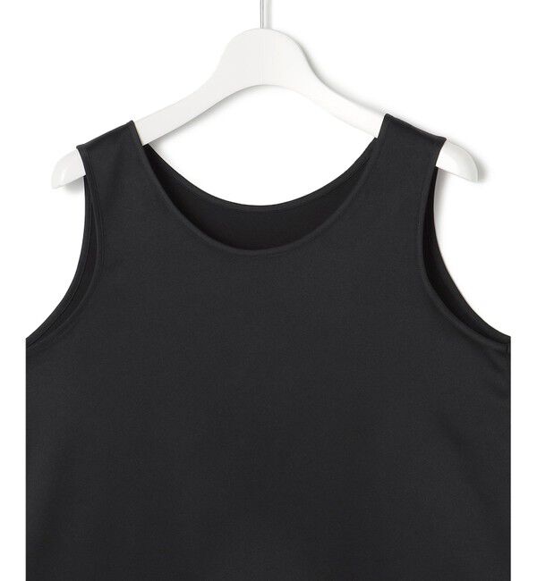 23区「【洗える】レースコンビストレッチ マットサテン インナー タンクトップ」|タンクトップ|