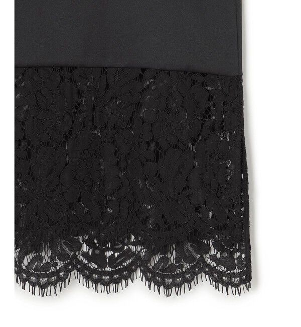 23区「【洗える】レースコンビストレッチ マットサテン インナー タンクトップ」|タンクトップ|