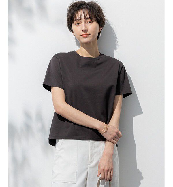 23区「【洗える】ハイエンド クルーネック Tシャツ」|Tシャツ・カットソー|ﾀﾞｰｸﾌﾞ