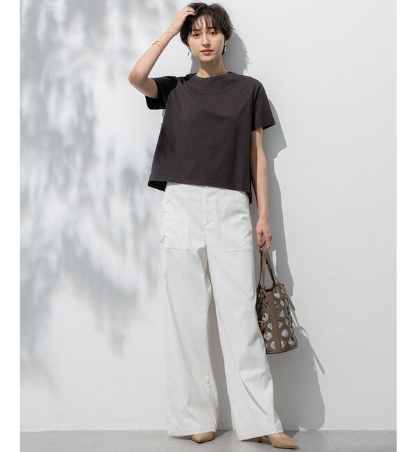 23区「【洗える】ハイエンド クルーネック Tシャツ」|Tシャツ・カットソー|