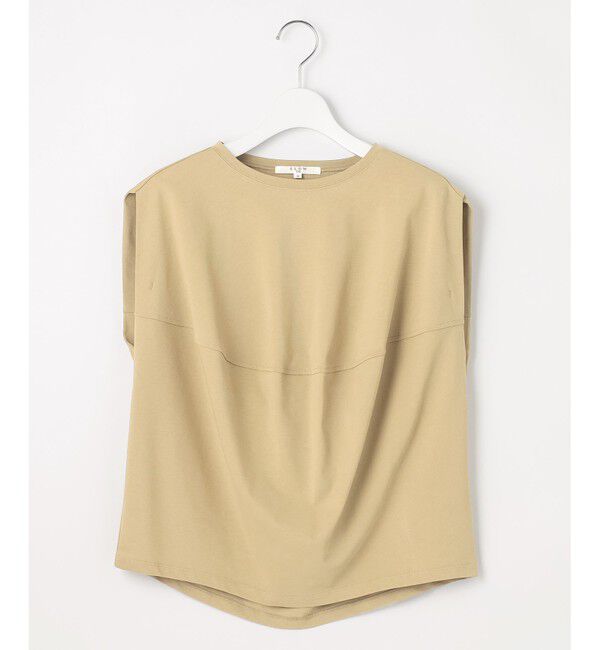 23区「【SLOW/一部店舗限定】ライトツイストコットン 切り替えデザイン Tシャツ」|Tシャツ・カットソー|