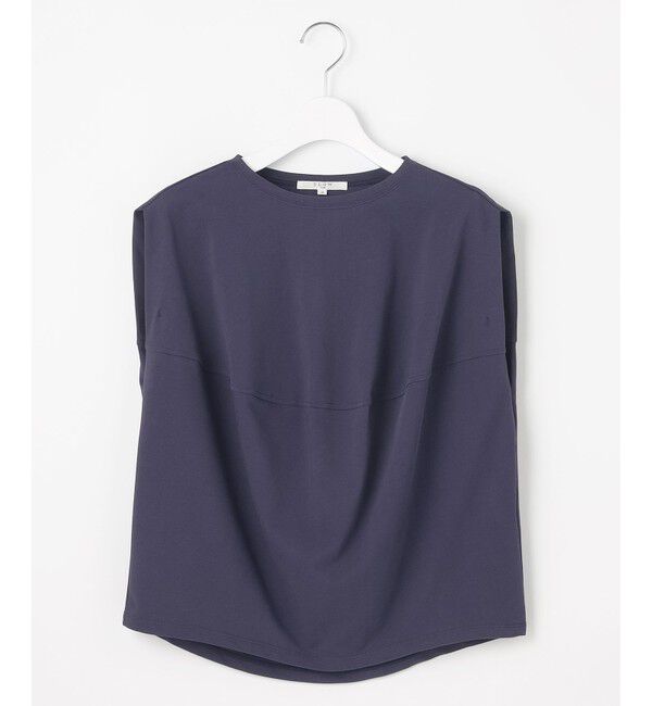 23区「【SLOW/一部店舗限定】ライトツイストコットン 切り替えデザイン Tシャツ」|Tシャツ・カットソー|