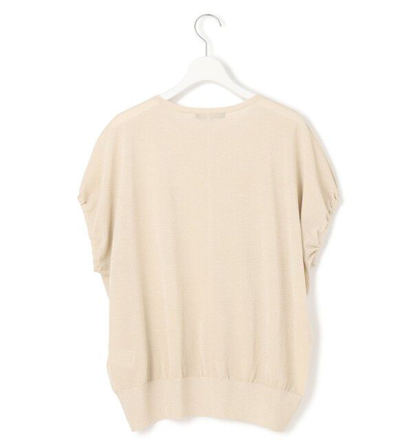 23区「【洗える】クリスピーシアールレックス ギャザースリーブ ラメ ニット」|ニット・セーター|