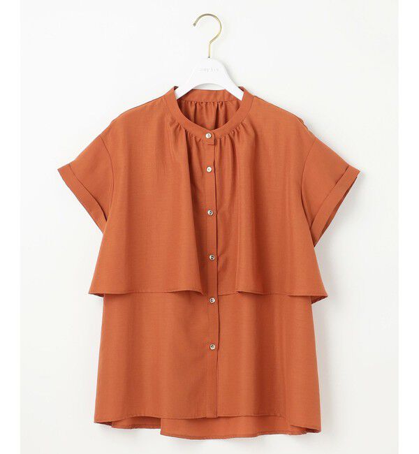 any SiS「【洗える】バンドカラーレイヤード ブラウス」|シャツ・ブラウス|