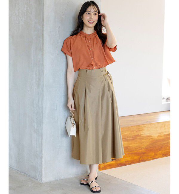 any SiS「【洗える】バンドカラーレイヤード ブラウス」|シャツ・ブラウス|