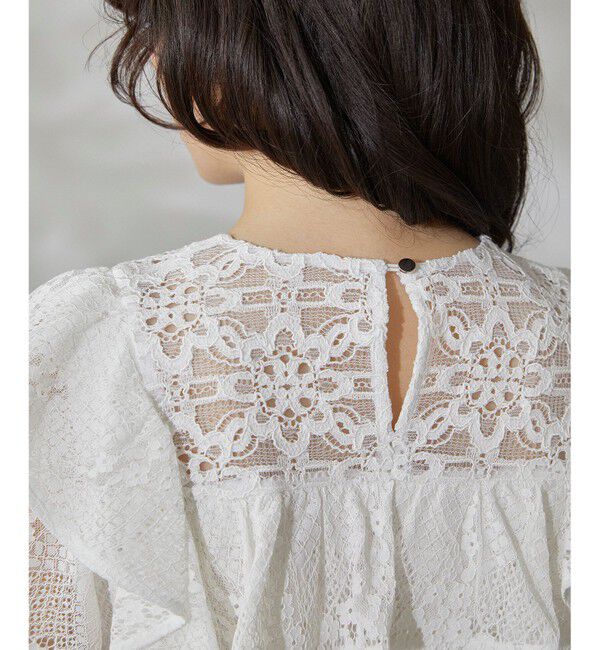 GRACE CONTINENTAL「レースフリルトップ」|シャツ・ブラウス|