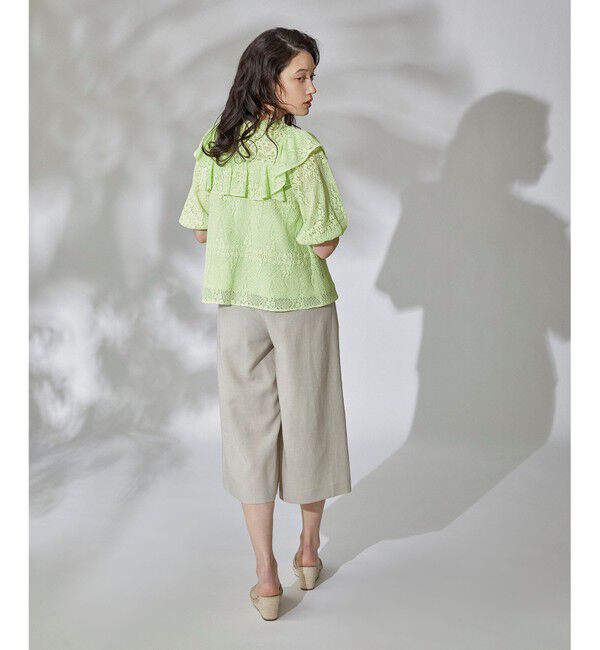 GRACE CONTINENTAL「レースフリルトップ」|シャツ・ブラウス|