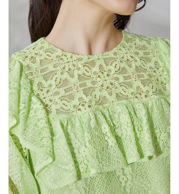 GRACE CONTINENTAL「レースフリルトップ」|シャツ・ブラウス|