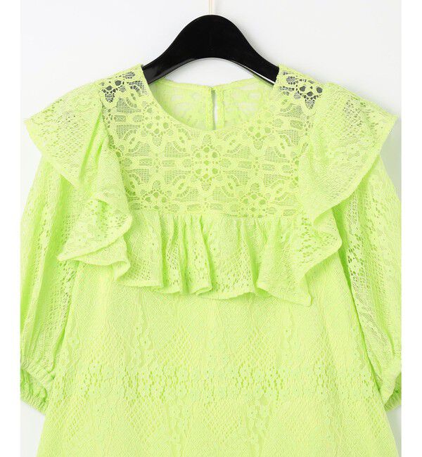 GRACE CONTINENTAL「レースフリルトップ」|シャツ・ブラウス|