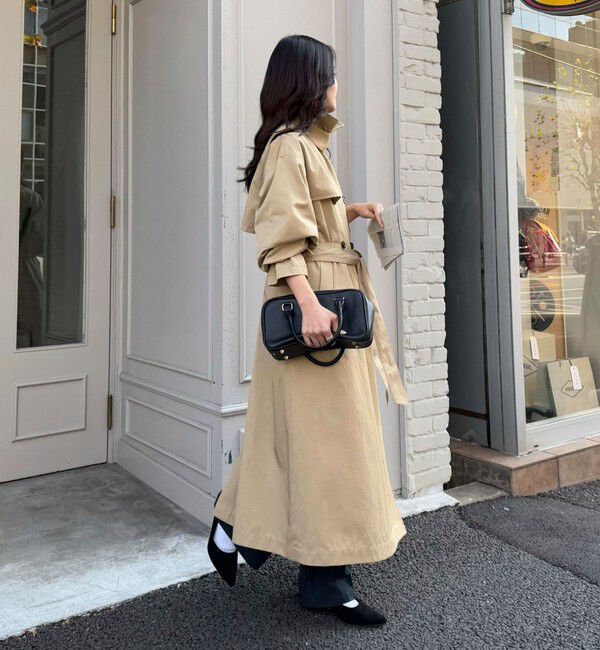 fredy emue「【発売のたびに即完売する大人気アイテム】袖ボリュームトレンチコート」|トレンチコート|