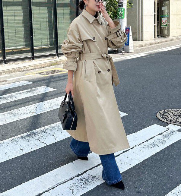 fredy emue「【発売のたびに即完売する大人気アイテム】袖ボリュームトレンチコート」|トレンチコート|