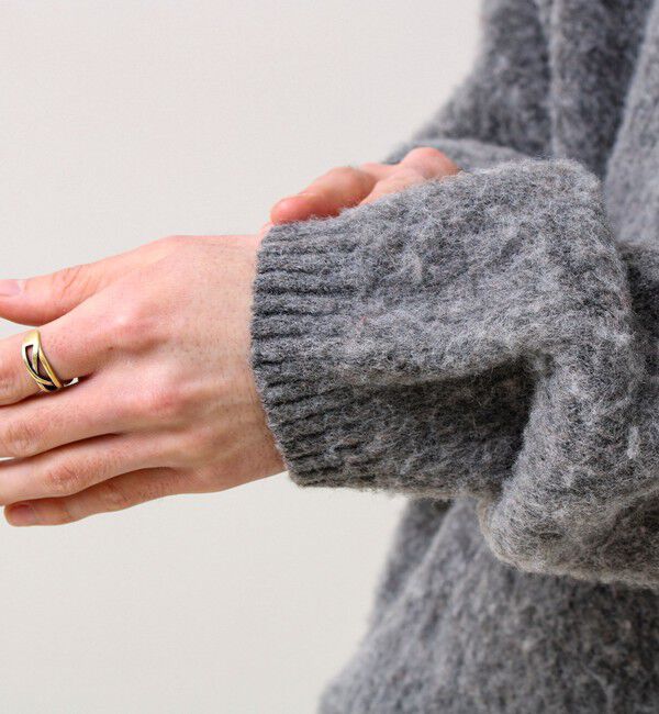 GLOSTER「【モヘアタッチ/ユニセックス対応】ヘンリーネックプルオーバーニット」|ニット・セーター|