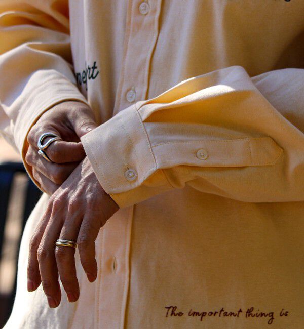 GLOSTER「【気分を上げるフレーズ】ポジティブメッセージシャツ パート2」|シャツ・ブラウス|