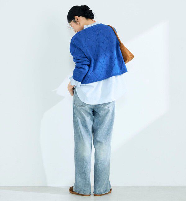 fredy emue「LINEN混ハート透かし柄ニット」|ニット・セーター|