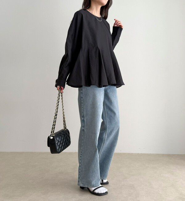 fredy emue「ペプラムシアーボリュームブラウス」|シャツ・ブラウス|