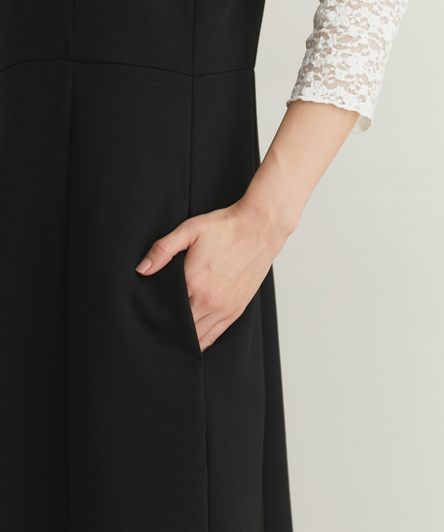 VIS「【スフレタッチシリーズ】【洗える】マーメイドジャンパースカート」|ワンピース|