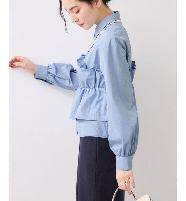 VIS「ビスチェドッキングシャツ/イージーケア」|シャツ・ブラウス|