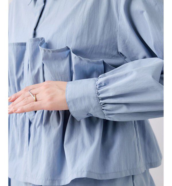 VIS「ビスチェドッキングシャツ/イージーケア」|シャツ・ブラウス|