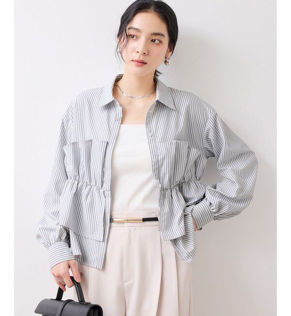 VIS「ビスチェドッキングシャツ/イージーケア」|シャツ・ブラウス|