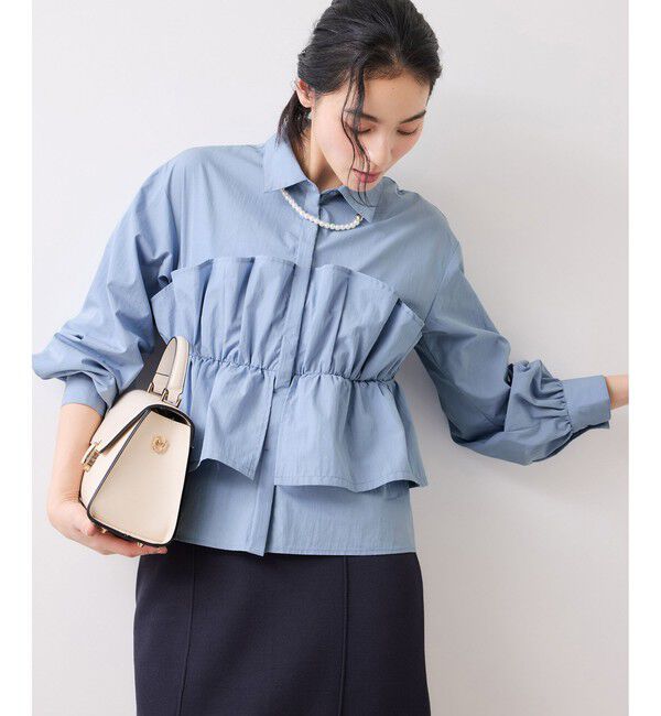 VIS「ビスチェドッキングシャツ/イージーケア」|シャツ・ブラウス|