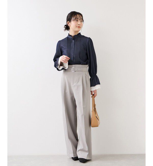 VIS「レイヤードレーススリーブブラウス」|シャツ・ブラウス|