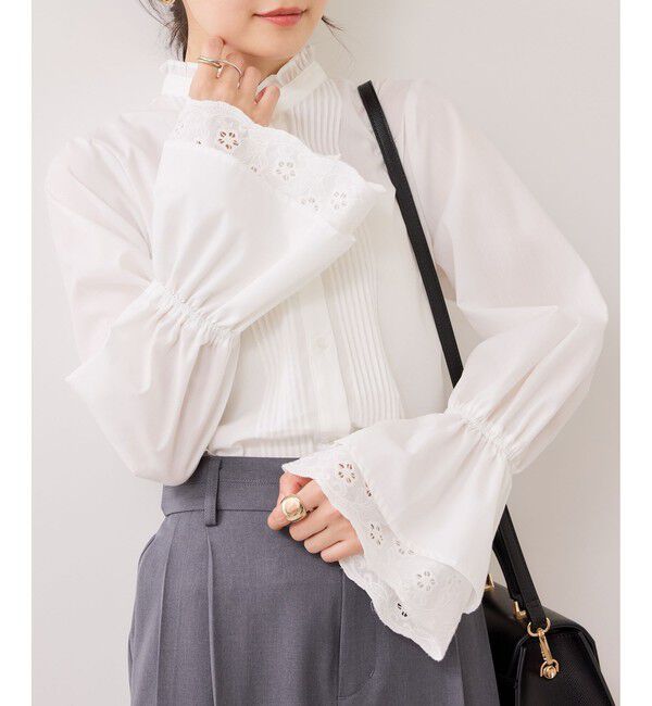 VIS「レイヤードレーススリーブブラウス」|シャツ・ブラウス|