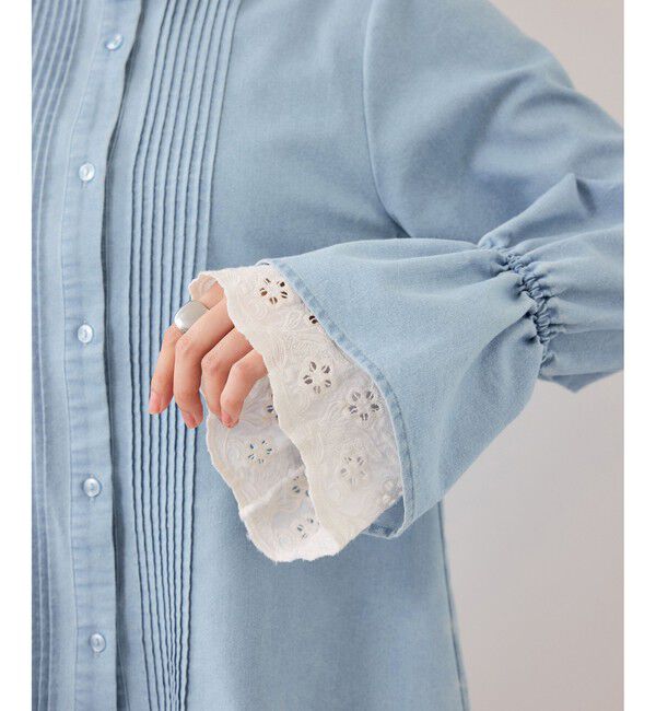 VIS「レイヤードレーススリーブブラウス」|シャツ・ブラウス|