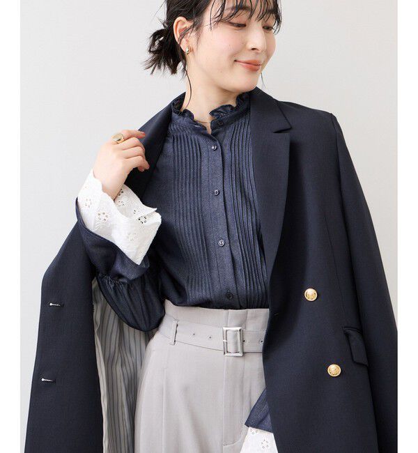 VIS「レイヤードレーススリーブブラウス」|シャツ・ブラウス|