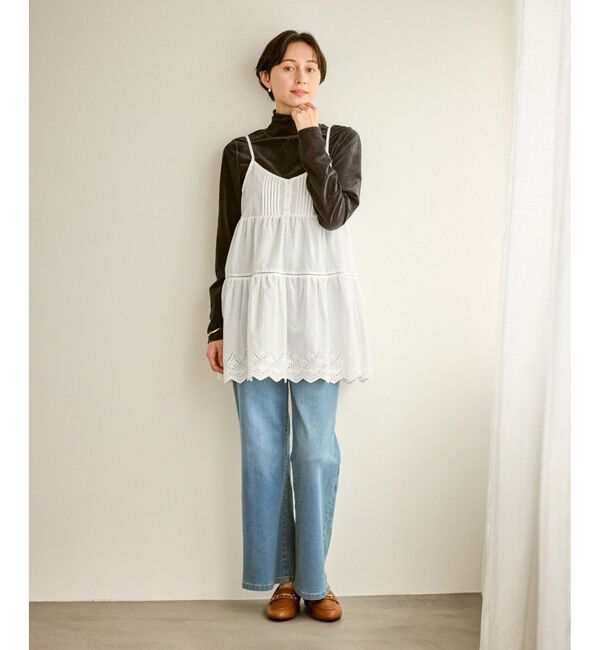 Rope&rsquo;Picnic「Vネックティアードレースビスチェ」|キャミソール|