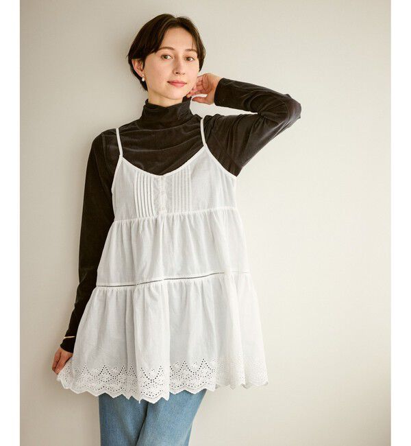 Rope&rsquo;Picnic「Vネックティアードレースビスチェ」|キャミソール|