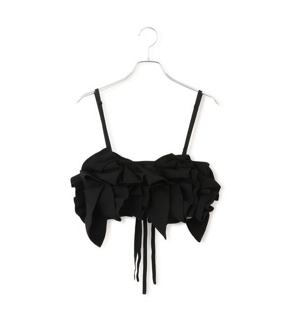 ADAM ET ROPE'「【サステナブル】ニットフリルビスチェ」|ベスト・ジレ|