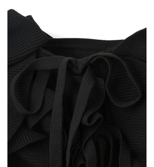 ADAM ET ROPE'「【サステナブル】ニットフリルビスチェ」|ベスト・ジレ|