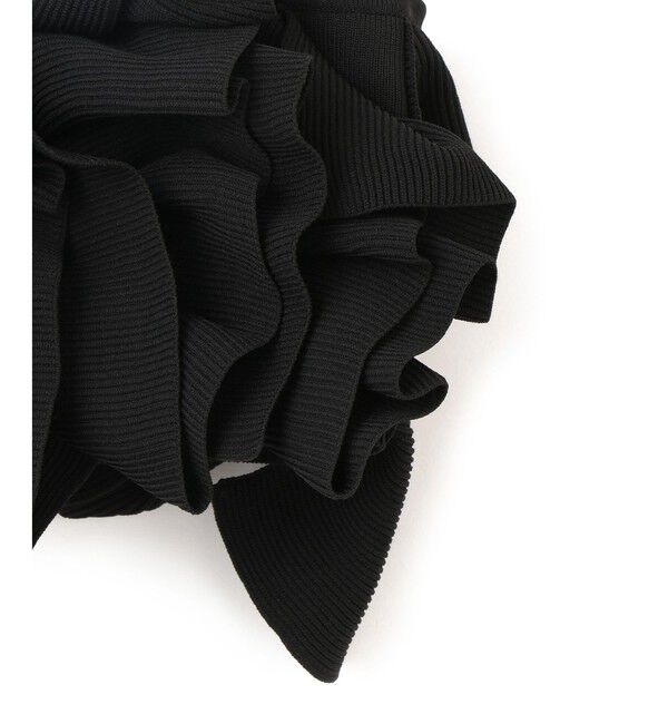 ADAM ET ROPE'「【サステナブル】ニットフリルビスチェ」|ベスト・ジレ|