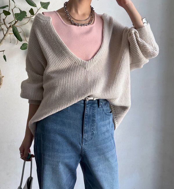  「スクエアニットタンク」|ニット・セーター|